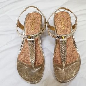 Chaps Wedge Sandals